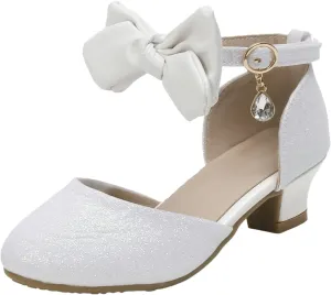 Girls Shoes Little Girl Hollow Bow Sandals Children Dance Performance Dress High Heels Easter Toddler Girls Sandals