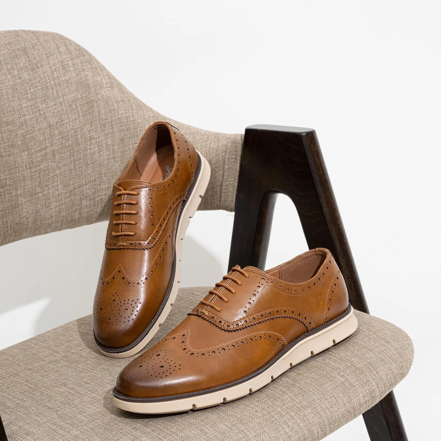 Jousen Mens Dress Shoes Casual Oxfords Lace Up Business Formal Dress Sneakers for Men