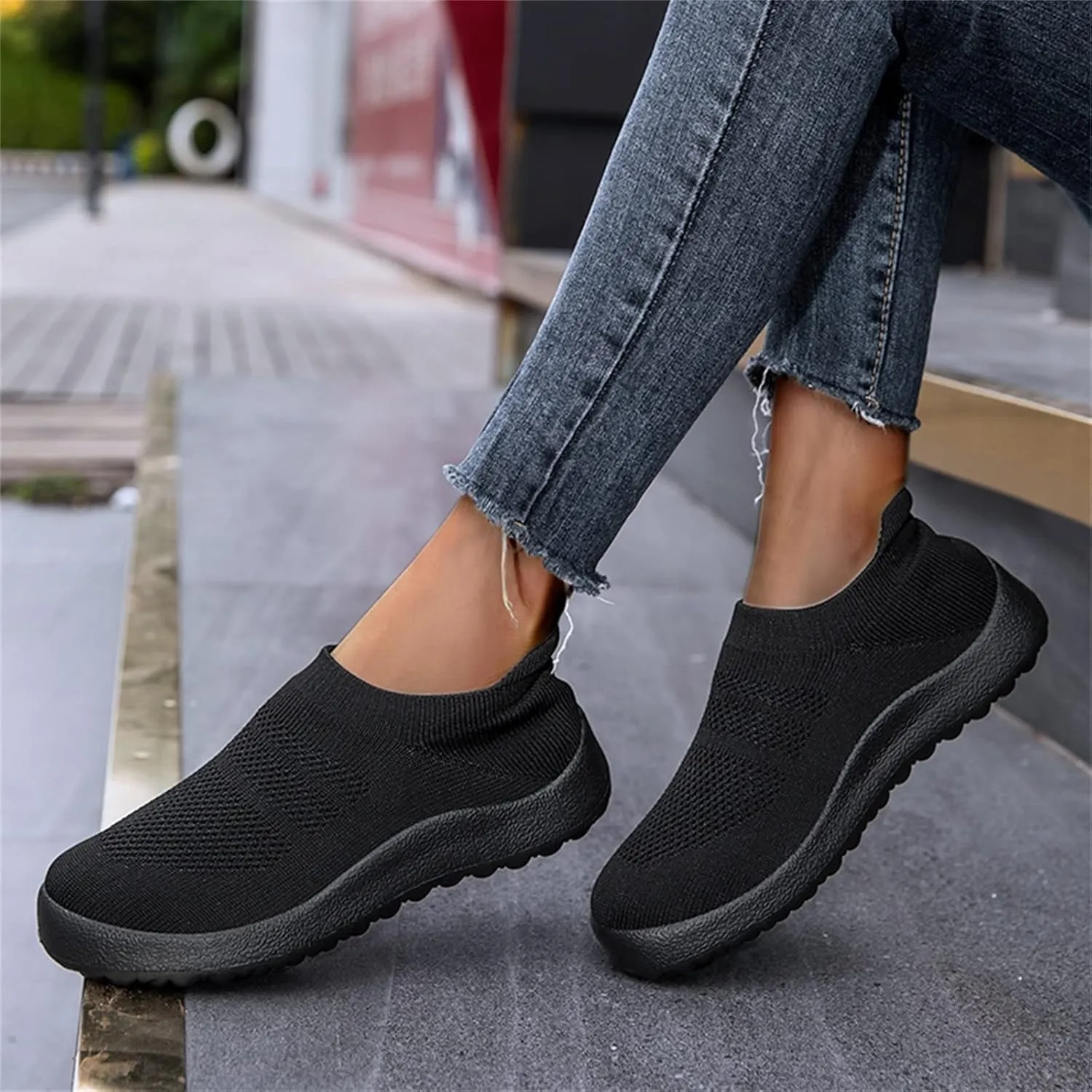 Womens White Platform Sneakers High Top Platform Shoes Fashion Canvas Walking Shoes Women Slide On Loafers Women Shoes Men's Slip On Sneakers